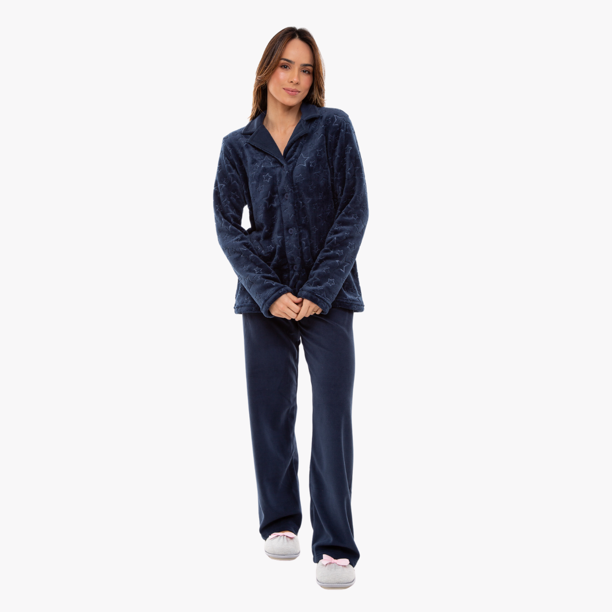 Pijama Feminino IWS Longo Fleece